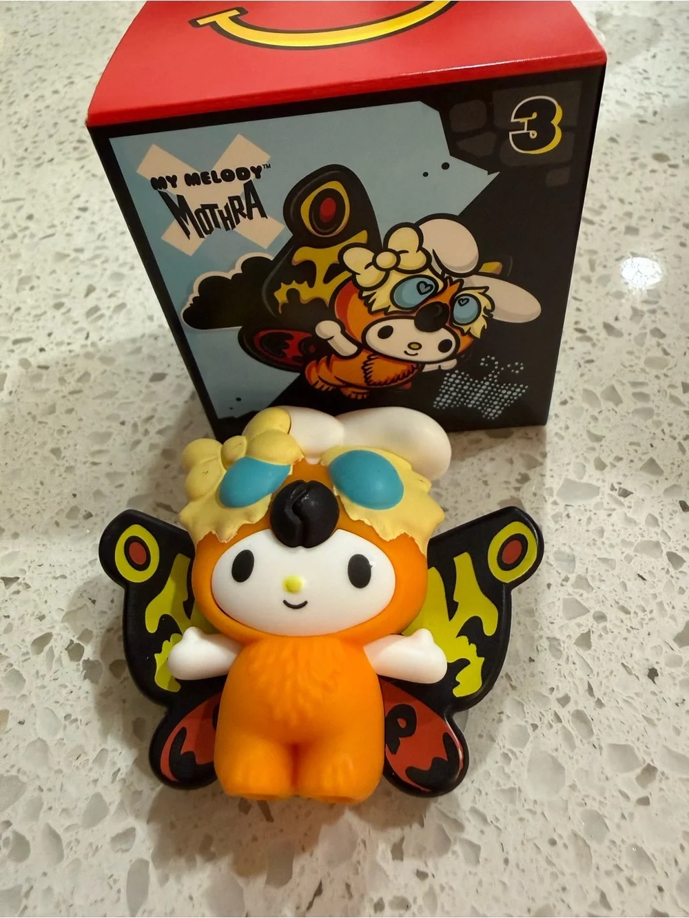 My melody mothra hello kitty and friends Godzilla